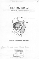 Fighting Noise ... A Manual for Worker Action: Is This The Price of Health and Safety?, Prepared by Public Citizens Health Research Group and Urban Planning Aid