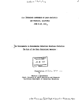 New Developments in Governmental Industrial Relations Statistics: The Role of the State Statistical Agencies. Presentation by Maurice I. Gershenson before the 21st Interstate Conference on Labor Statistics, San Francisco, California, June 25-28, 1963