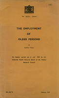 The Employment of Older Persons