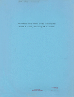 The Longitudinal Method in Old Age Research by Harold E. Jones, University of California