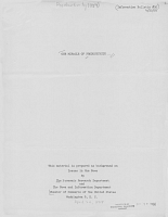 Our Miracle of Productivity. Economic Research Project, Chamber of Commerce, April 20, 1954. Informational Bulletin No. 30