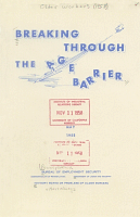 Breaking Through the Age Barrier. Bureau of Employment Security, Commonwealth of Pennsylvania, Department of Land and Industry, Advisory Board on Problems of Older Workers, May 1958