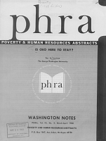 Is OEO Here to Stay?, by Sar A. Levitan. Washington Notes, Poverty and Human Resources Abstracts, Vol. III, No. 2, March-April 1968