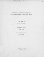 Some Current Problems of the Migrant Agricultural Laborer in the Great Valley, by Robert M. Graham. Economics S250, Paul S. Taylor, Instructor, July 1948