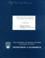 Migration Flows and Their Determinants, and the Effects of Return Migration, by John Vanderkamp. Discussion Paper 22, Department of Economics, University of British Columbia. July 1969