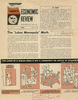 Labor's Economic Review, Published by AFL-CIO, Vol. 1, No. 2, February 1956. The "Labor Monopoly" Myth