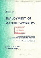 Report on Employment of Mature Workers, National Association of Manufacturers