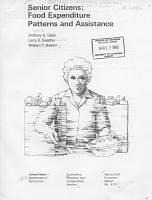 Senior Citizens: Food Expenditure Patterns and Assistance. Anthony E. Gallo, Larry E. Salathe, and William T. Boehm, U.S. Department of Agriculture, Economics, Statistics, and Cooperatives Service, Agricultural Economic Report No. 426. June 1979