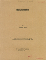 Concepts and Measurement of Production and Productivity, by Irving H. Siegal. Bureau of Labor Statistics, United States Department of Labor, 1952