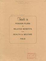 Trends in Pension Plans and Related Benefits in the Health and Welfare Field, by George Cherlin and Howard Lichtenstein. National Health and Welfare Retirement Association, Inc. July 1970