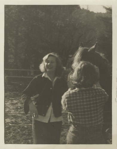 Sybil Wells, Virginia Horner with horse