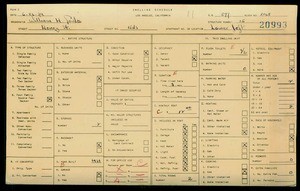 WPA household census for 1543 HENRY, Los Angeles