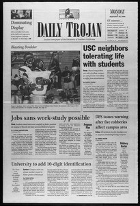 Daily Trojan, Vol. 147, No. 14, September 16, 2002