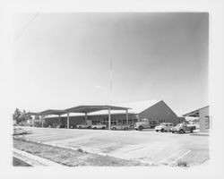 Truck display area of Stevenson Equipment Company Incorporated, Santa Rosa, California, 1964