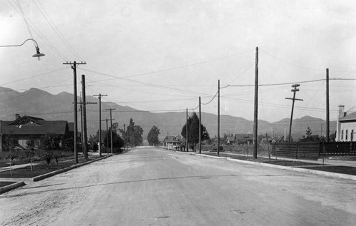 Glendale street with telephone poles