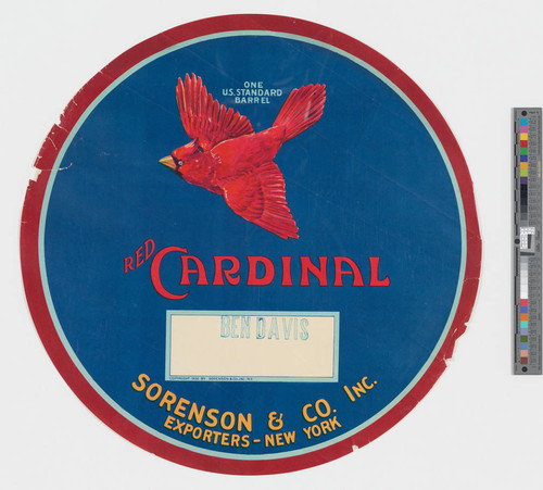 Red cardinal : Sorenson & Co. Inc. exporters - New York