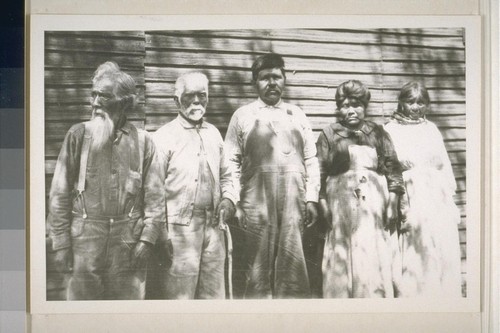 People at Paskenta Rancheria; September 1919; 6 prints, 6 negatives