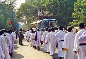 Nordindien. Fra 50 års jubilæum i NELC, november 2000. Jubilæums procession i Dumka