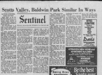 Scotts Valley, Baldwin Park Similar In Ways