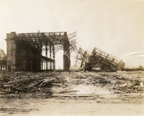 [Demolition of Palace of Machinery]