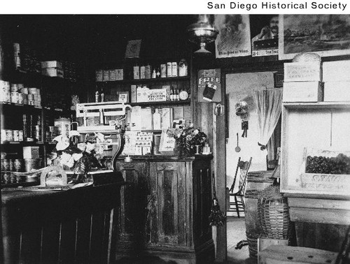 Interior of the Helix Post Office in Spring Valley — Calisphere