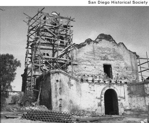 Mission San Diego de Alcala undergoing extensive restoration