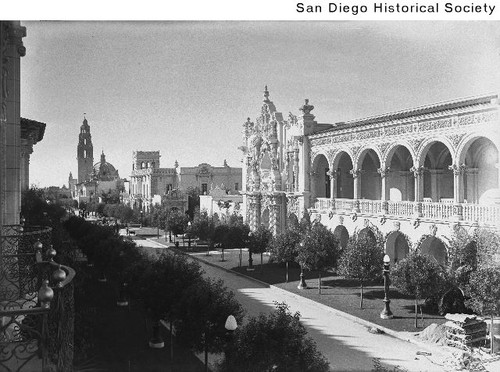 Balboa Park nearing completion for the Panama-California