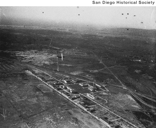 Aerial view of a US Marine Corps base