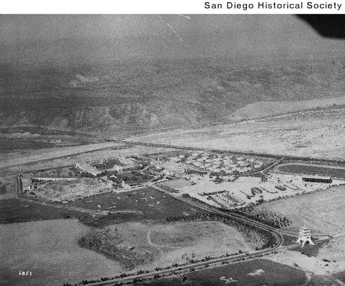 Aerial view of Agua Caliente in Baja California