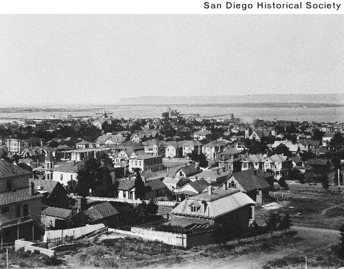 San Diego looking northwest from Seventh and Beech Street