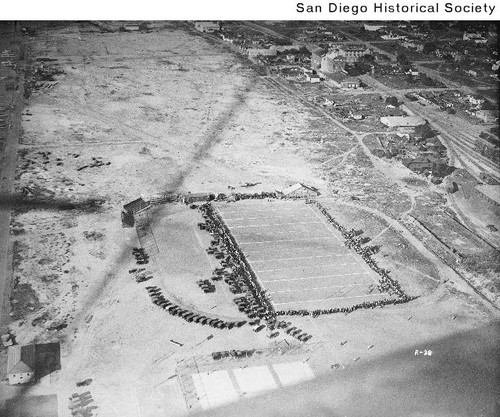 Aerial View of the Army/Navy YMCA Field on Broadway Avenue