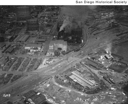 Aerial view of San Diego Ice and Cold Storage Plant