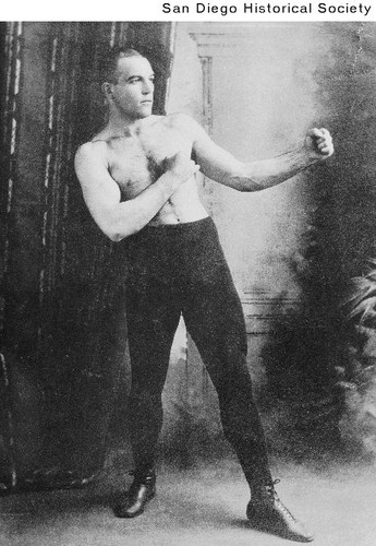 Portrait of boxer James J. Jeffries