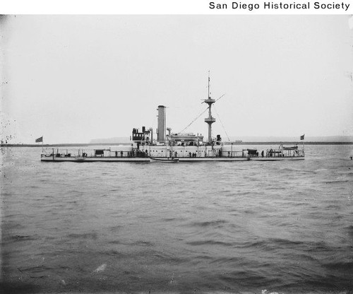 The monitor USS Monadnock in San Diego Harbor