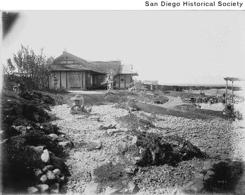 View of a Japanese garden in Coronado