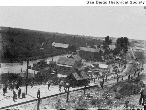 Captured rebels marching to a camp across the border during the 1911 Tijuana Insurrection