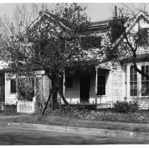 View of the home in Oroville, Butte County of George C. Perkins who served as California Governor, 1879. Home was torn down in 1963