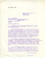 Letters regarding Rockefeller foundation grant; 2 photographs