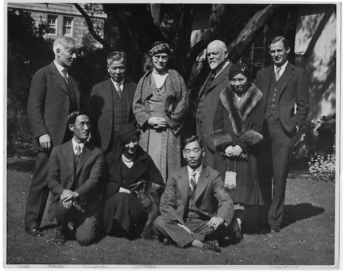 Founders with Yoshida Sekido at UC Berkeley Faculty Glade, 1932