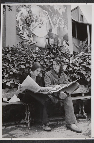 Students in front of the Bosch inspired mural