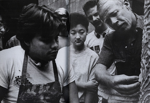 Art Nelson doing a demonstration for ceramics students, CCAC Oakland campus, 1990