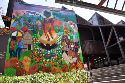 Califia Mural on the Martinez Hall mural wall, 2015