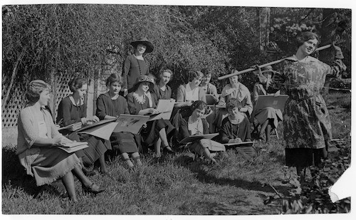 Plein-air class, 1923