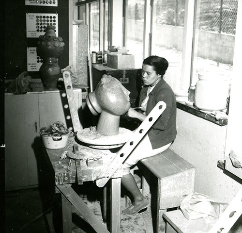 Viola Frey in Studio 4, 1964