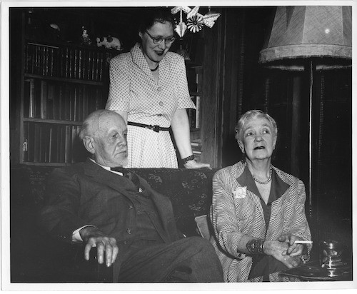 Frederick Meyer with Babs Meyer and Isabelle Percy West