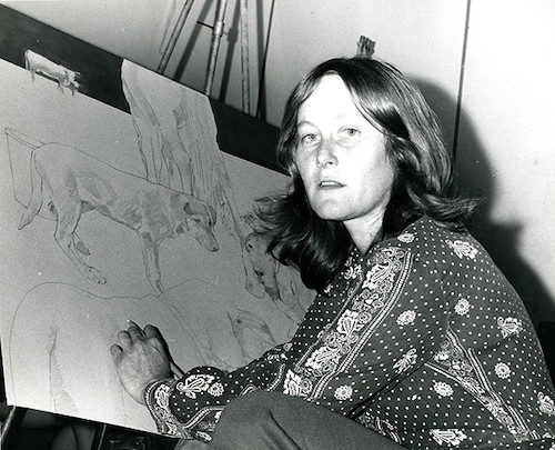 Mary Snowden, drawing, 1972