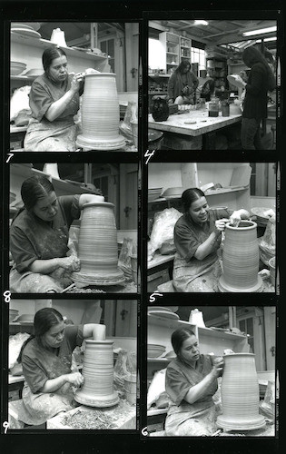 Viola Frey contact sheet