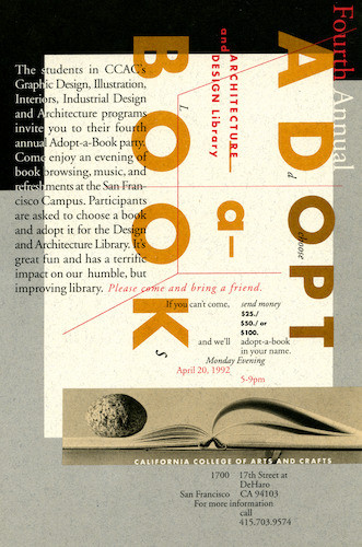 Fourth Annual Adopt-a-Book, Architecture and Design Library, event 1992