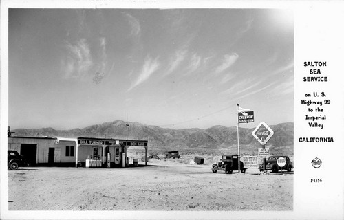 Salton Sea Service on U.S. Highway 99 to the Imperial Valley California