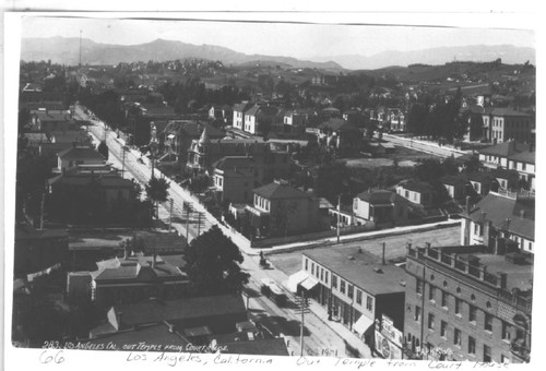 Los Angeles--out Temple from Courthouse, ca. 1901